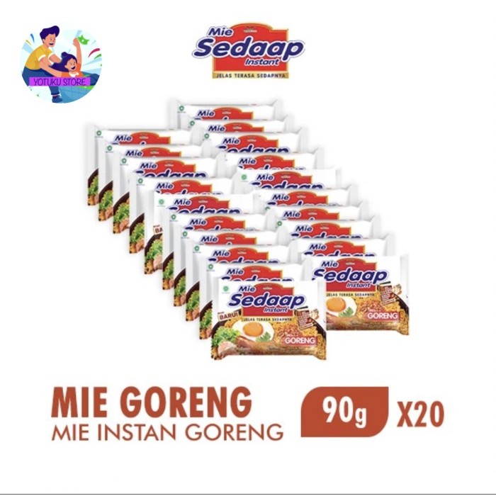 

Mie sedaap goreng 1/2 karton