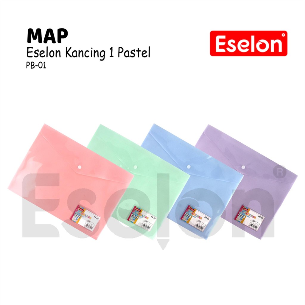 

1buah Map Kancing 1 Eselon / Map Folio Warna Pastel PB-01