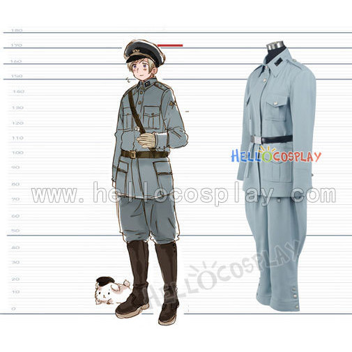 Hetalia cosplay costume Axis Powers Finland Military Uniform H008