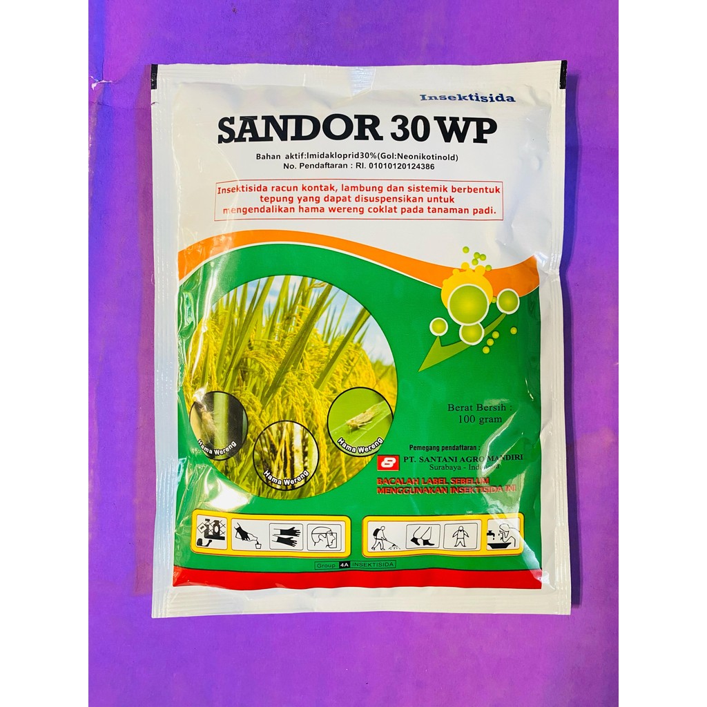 Insektisida sistemik pengendali wereng coklat pada padi SANDOR 30WP dari SANTANI AGRO