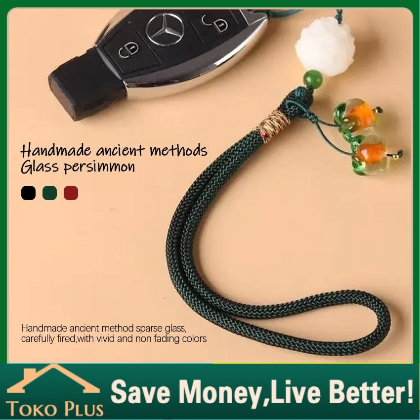 Gantungan HP Kunci Aesthetic Persimmon Ruyi China Style Premium Phone Wrist Strap Tali Gantungan HP 