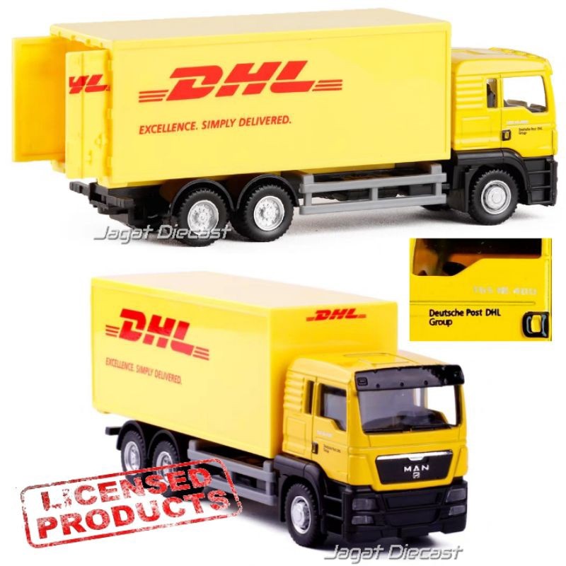 RMZ Mainan Mobil Mobilan Truk Kurir DHL JNE Wahana SiCepat Anteraja  Truck MAN TGS Cargo Jagat Dieca