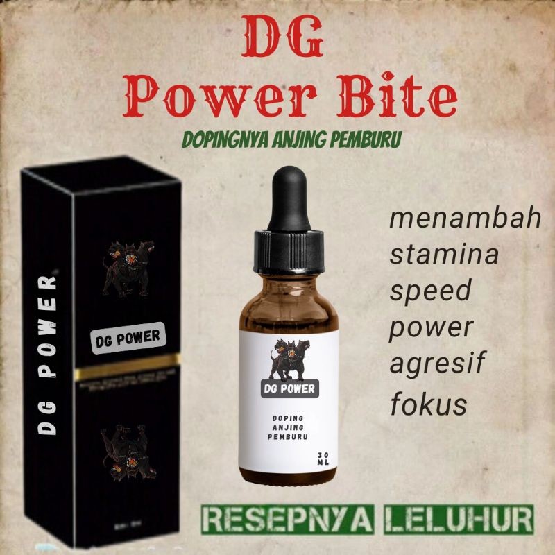 DG POWER BITE - DOPING ANJING PEMBURU ADUAN ANJING ABDUL MANCING12