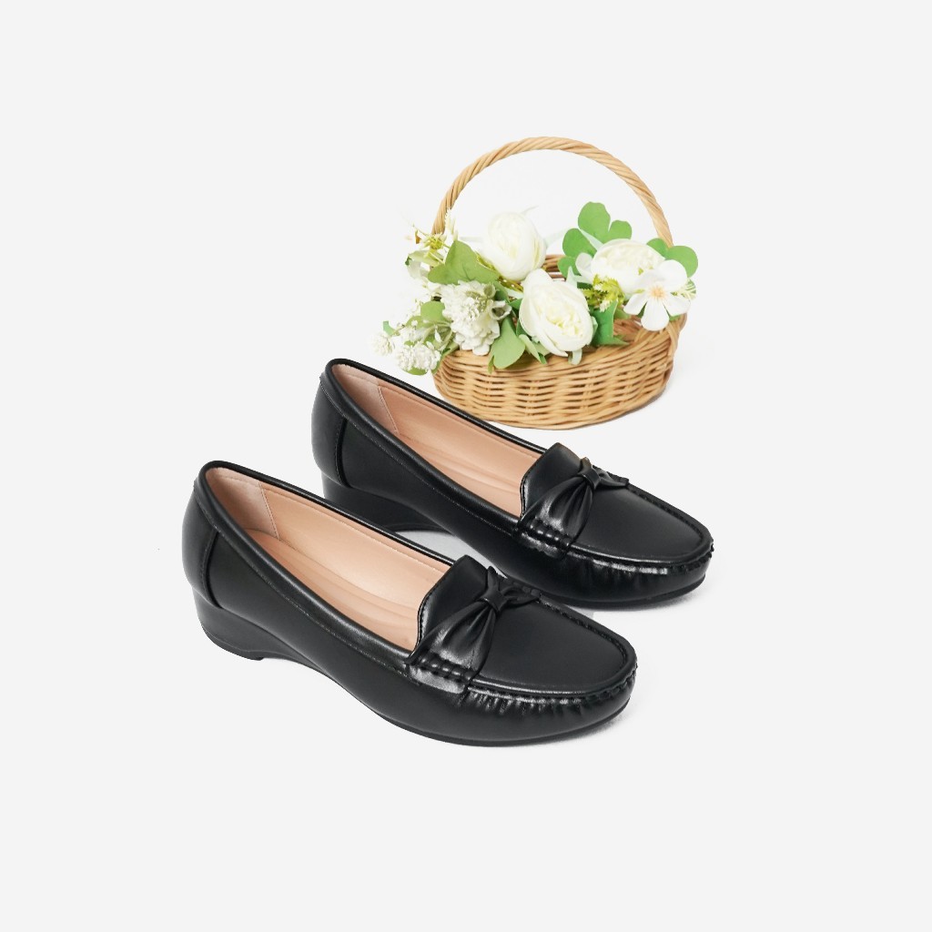 Gabino Sepatu Wanita Wedges Moccasin Slip On Casual Wilo - O1EA4003