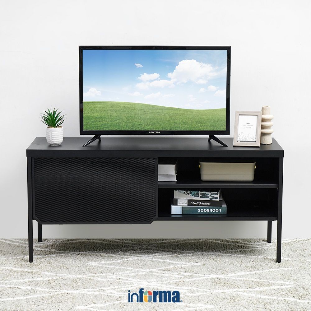 Informa Spencer Rak Tv - Hitam Tv Stand Furnitur Indoor Rumah Meja Rak Tivi Tempat Pajangan Televisi