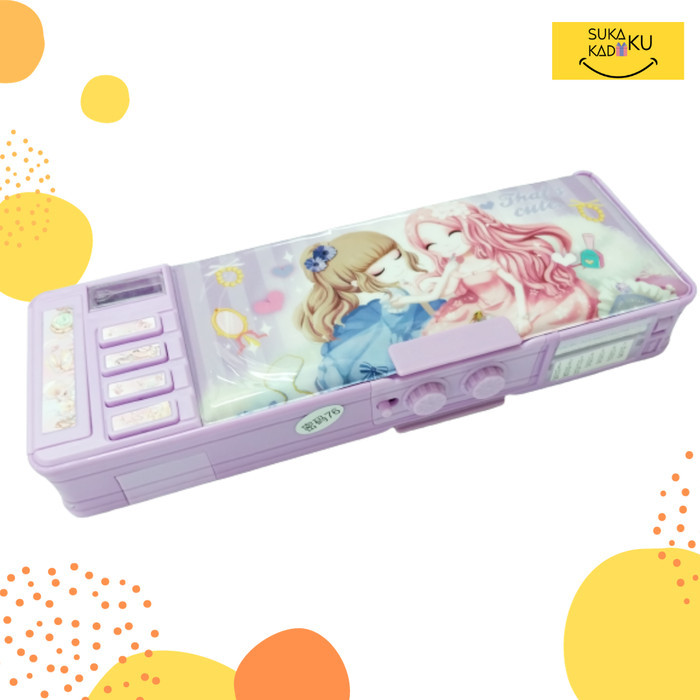 

[PROMO]New KOTAK TEMPAT PENSIL ANAK PEREMPUAN KARAKTER PRINCESS MAGNET SANDI - Princess Ungu