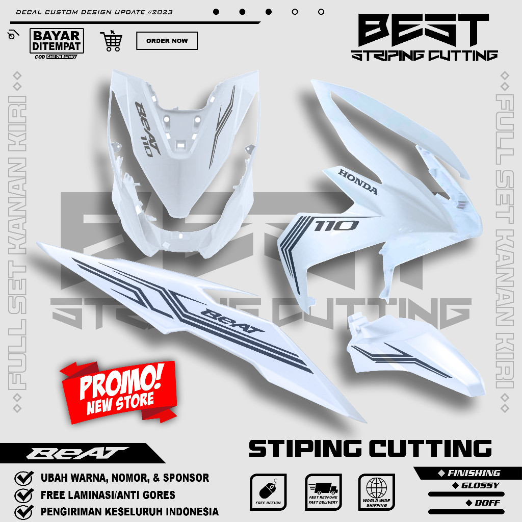 Striping Cutting Beat New Esp 2017 2018 2019 Stiker Cutting Beat Simple