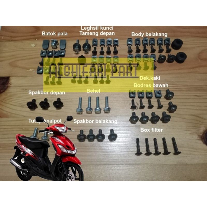 Baut body Mio sporty/smile/baut body fullset Mio sporty smile