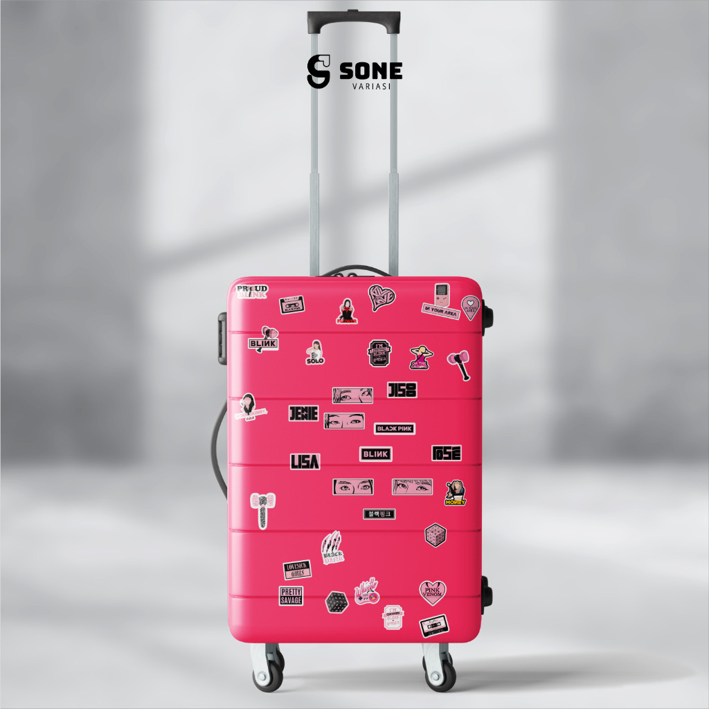 

Stiker Pack Black Pink Kpop Vinyl Waterproof untuk Sticker Buku Journal Casing HP Laptop Tumbler