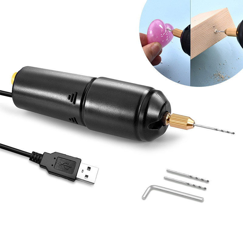 

Portable Mini Small Electric Drills Handheld Micro USB Drilling Jewelry Tools For Epoxy Resin Making DIY Wood Craft Rotary Tools