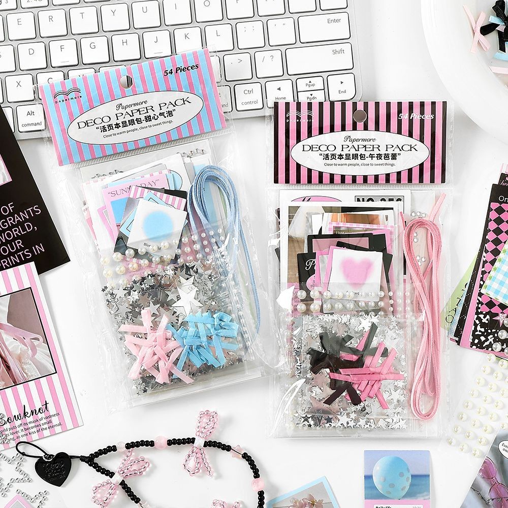 

Mr. Paper, 54pcs/roll, Sweetheart Ballet Style Material Pack, Decorative Scrapbook, Photo Frame, Phone Case DIY Small Card