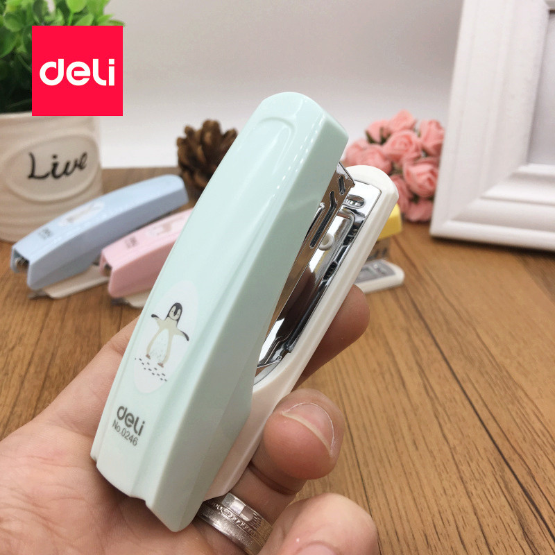 

Deli Manual Mini Stapler High Quality Portable 10# Staple Student Stationery School Office Supply Business Document Binding Tool