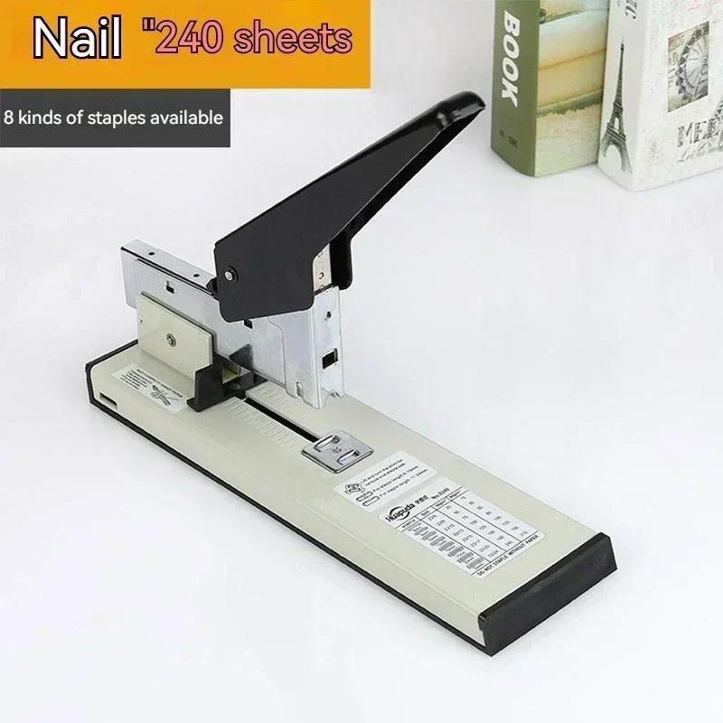 

Stapler Duty Binding Sheet 100/200 Huapuda Capacity Stapling Large Staples Operated Bookbinding Heavy Hand Paper
