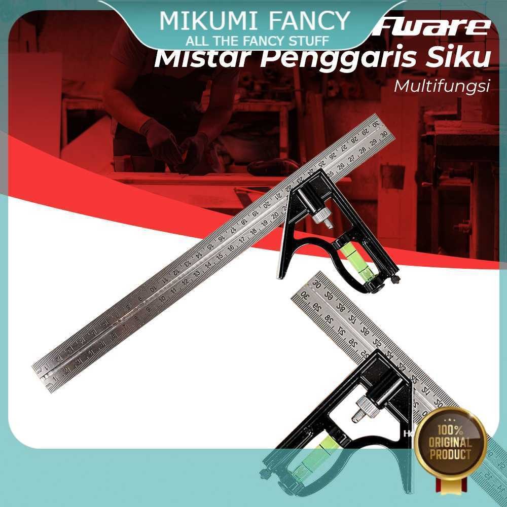 

FANCY Taffware Mistar Penggaris Siku Adjustable Angle Ruler Waterpass 305mm - ZEAST