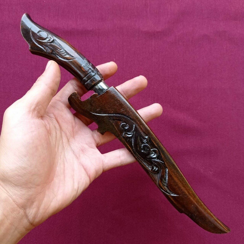 pisau dapur 1set / Badik asli bugis / badik kecil buat jaga diri / pisau badik baja asli tajam / pis