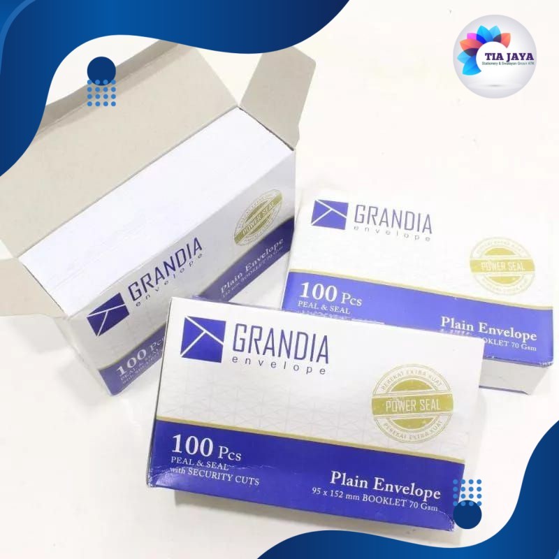 

Amplop Putih Grandia 95 x 152 mm | White Envelope 100pcs