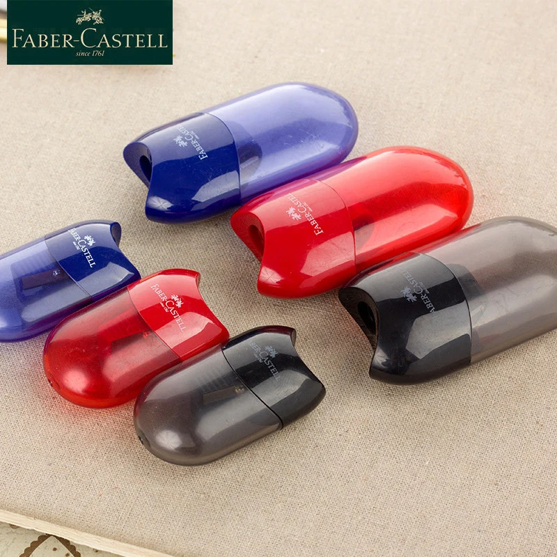 

Faber Castell Pencil Sharpener Kawaii Single/Double Hole Pencil Cutter Sacapuntas Stationery Kids School Supplies Back to School