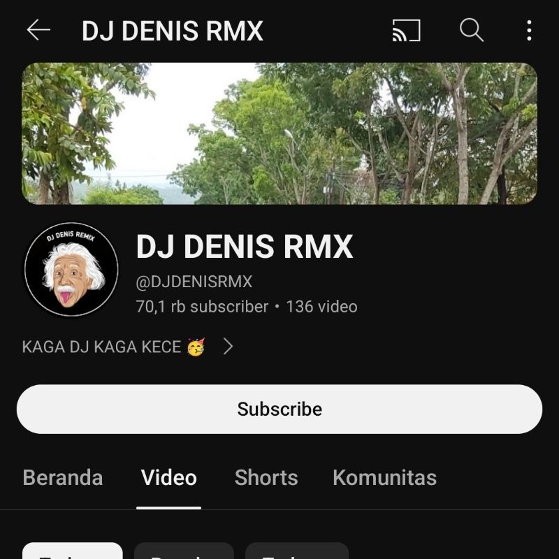 Akun Youtube 70k subscribe Musik