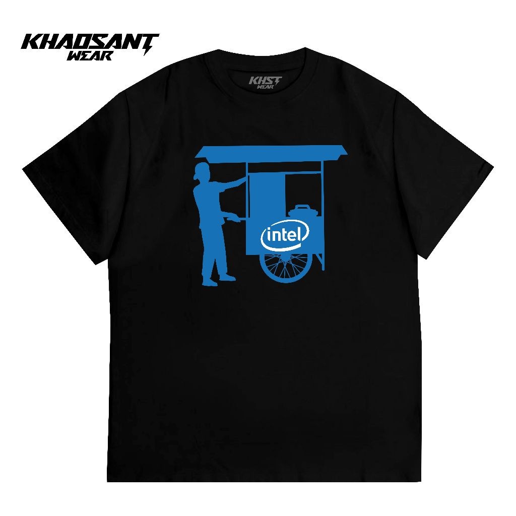 KHAOSANT Tshirt Pedagang Intel | Kaos Kaki Lima Intel | Baju Lucu