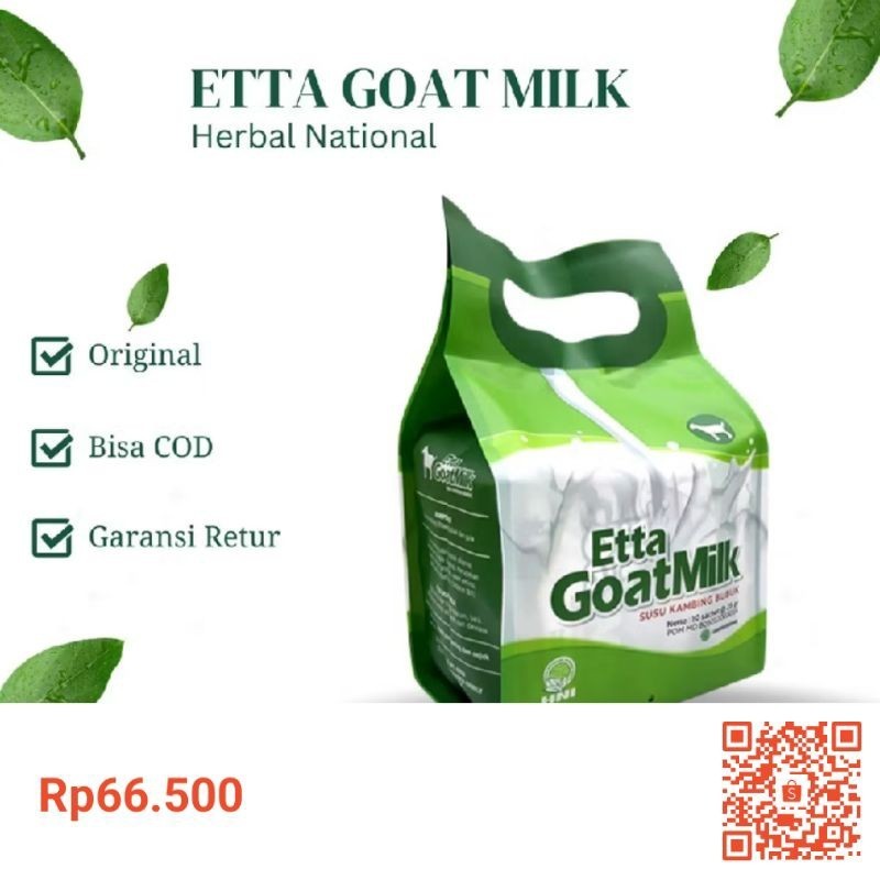 

ETTA GOAT MILK-Susu Kambing Ettawa Sri850