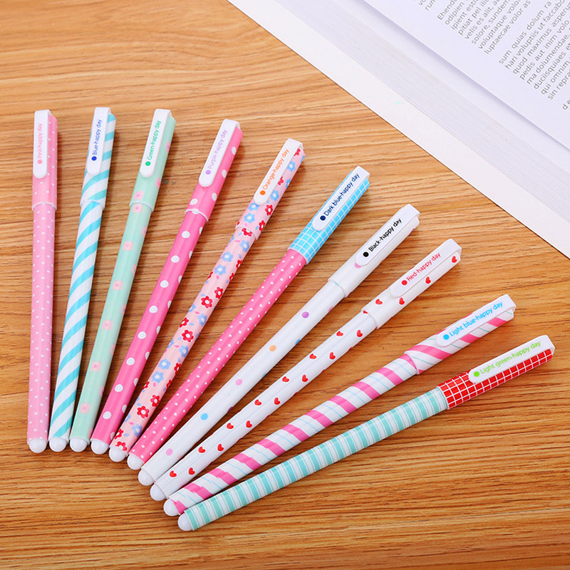 

10Pcs/Set Cute Kawaii Stationery Colored Gel Pens 10 Colors Creative Korean Style Ink Pen for Doodle School Office Supplies Pens