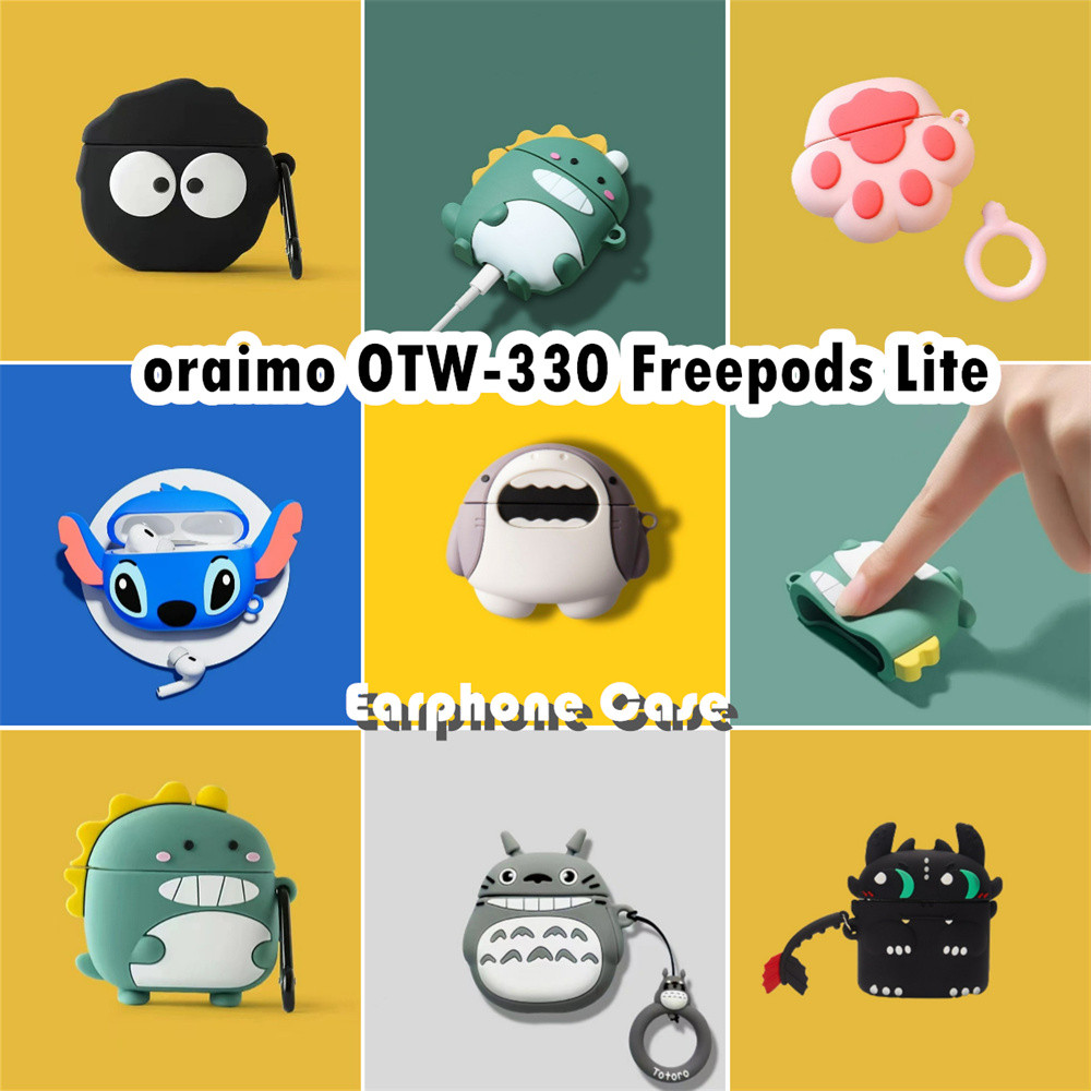 【inovasi】Untuk oraimo OTW-330 Freepods Lite Case Trendi Kartun Soft Silicone Earphone Case NO.2