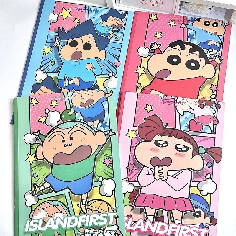 

New Hot 30pages Crayon Shin-chan Series B5 Horizontal Line Japanese Cute Style Notebook Notebook Gift kawaii