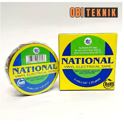 

Isolasi Listrik NATIONAL – PVC Insulation Tape Original - Obi Teknik