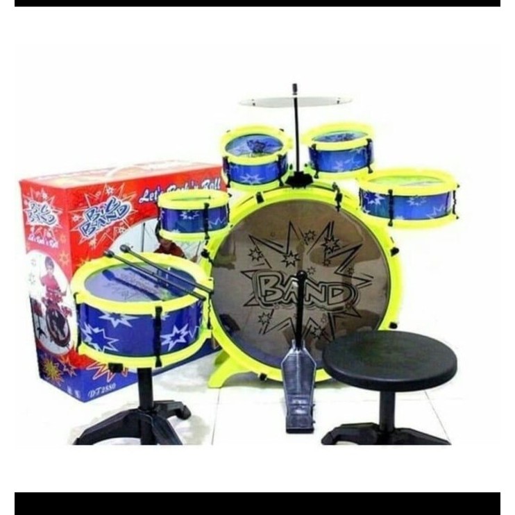 MAINAN ANAK DRUM SET B BAND FULL SET LENGKAP - DRUM SET BBAND ANAK