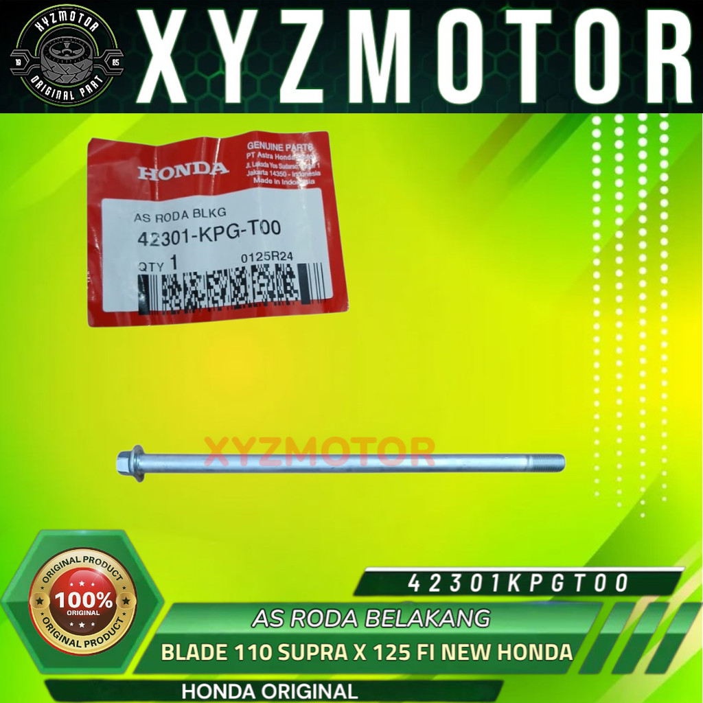 AS RODA BELAKANG BLADE 110 SUPRA X 125 FI NEW AHM 42301-KPG-T00