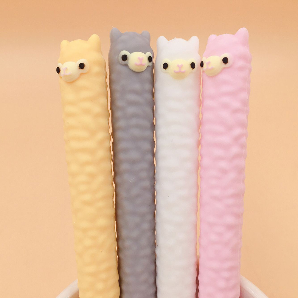 

2Pcs Cute Cartoon Alpaca Shape Gel Pen Student Stationery Novelty Gift School Material Office Supplies