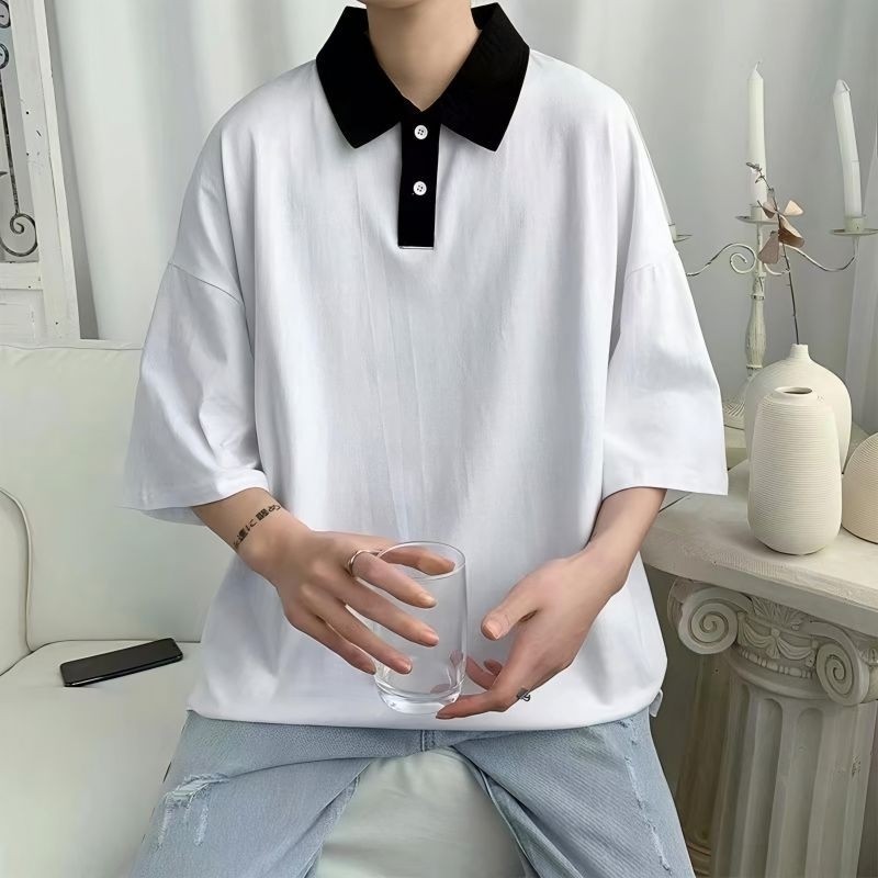 Felizo KAOS POLO BASIC POLOS KOMBINASI MIX Big Size Kaos Jumbo Polo Shirt Unisex M L XL 2XL 3XL 4XL 