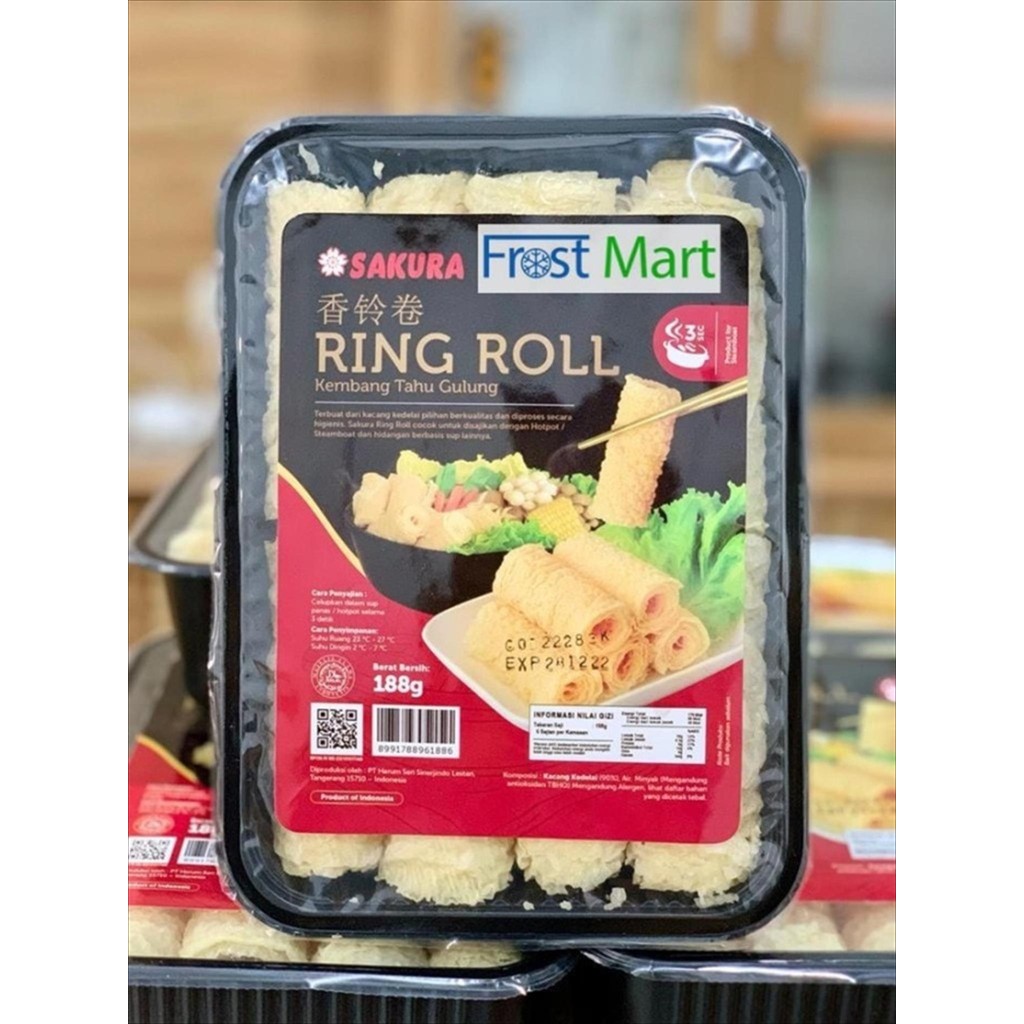 

RB Sakura Ring Roll Steamboat Kembang Tahu Gulung 188Gr