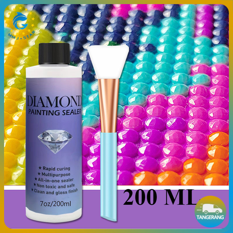 

200ml Permanent Hold Shine Effect Sealer Brightener DIY Diamond Painting Conserver Sealing Glue