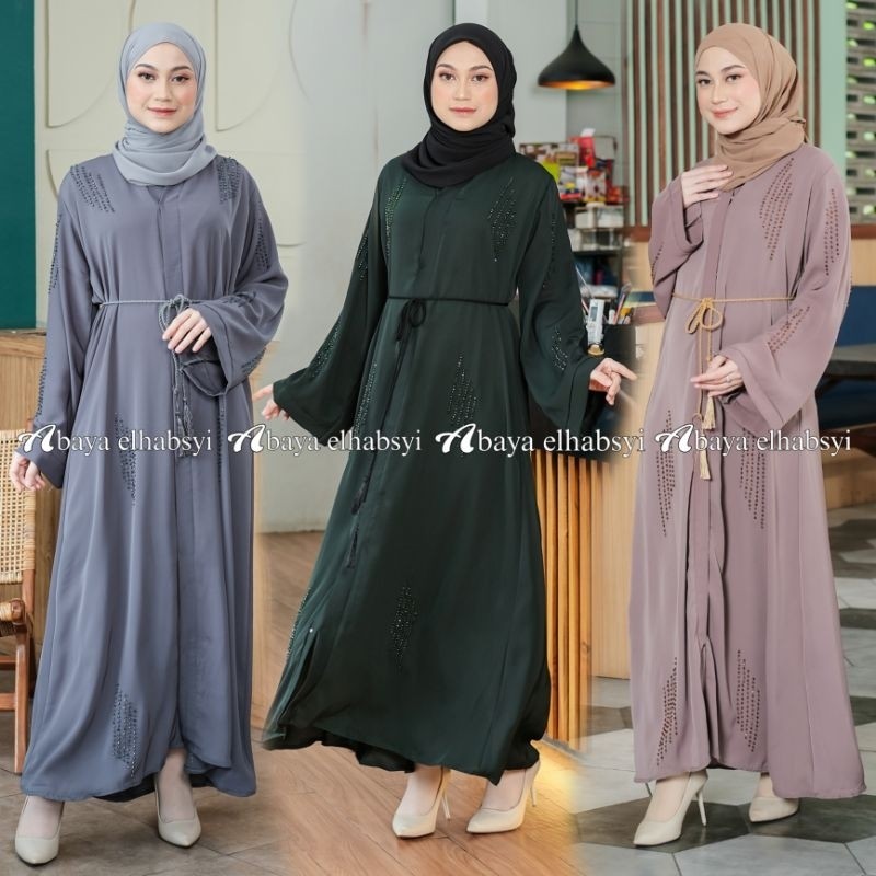 Exclusive Abaya 1105 Fursan Gamis Arab Bahan Fursan Premium MURAH