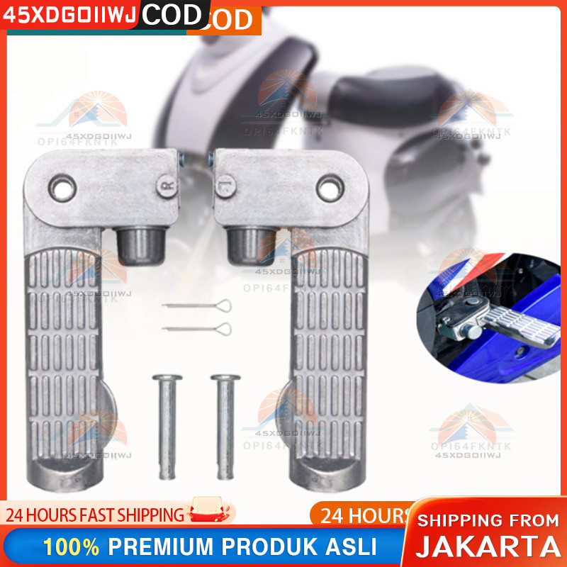Pedal Sepeda Elektrik Pedal Shock Belakang Aksesoris Sepeda Elektrik Bahan Aluminum Alloy Pedal Kaki