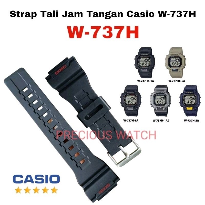 Strap Tali Pengganti untuk Jam Tangan Casio W737H W-737H W 737H W 737