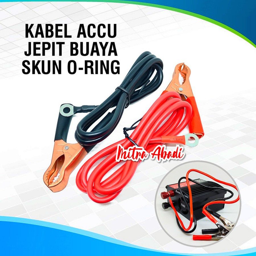 Kabel Jepit Aki ACCU Buaya SKUN O-Ring / Kabel Inverter