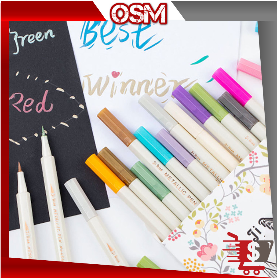 

OSM - S6219 Spidol Warna Pena Aesthetic / Pulpen Metallic Warna-Warni / Memberikan Hasil yang Indah di Setiap Lukisan