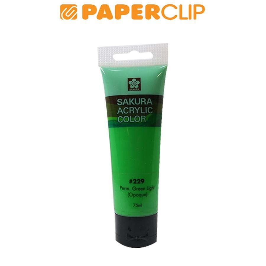 

ACRYLIC SAKURA 75ML XAC75-229 PERMANENT GREEN LIGHT