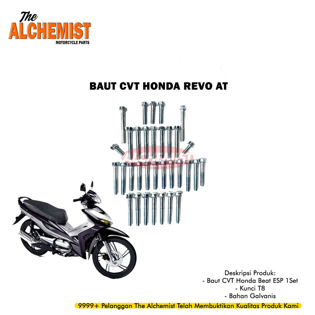COD Baut Block Mesin Honda Revo AT / Baud Bak Mesin Kanan Kiri Revo AT 1 Set / Baud Baut Block Mesin