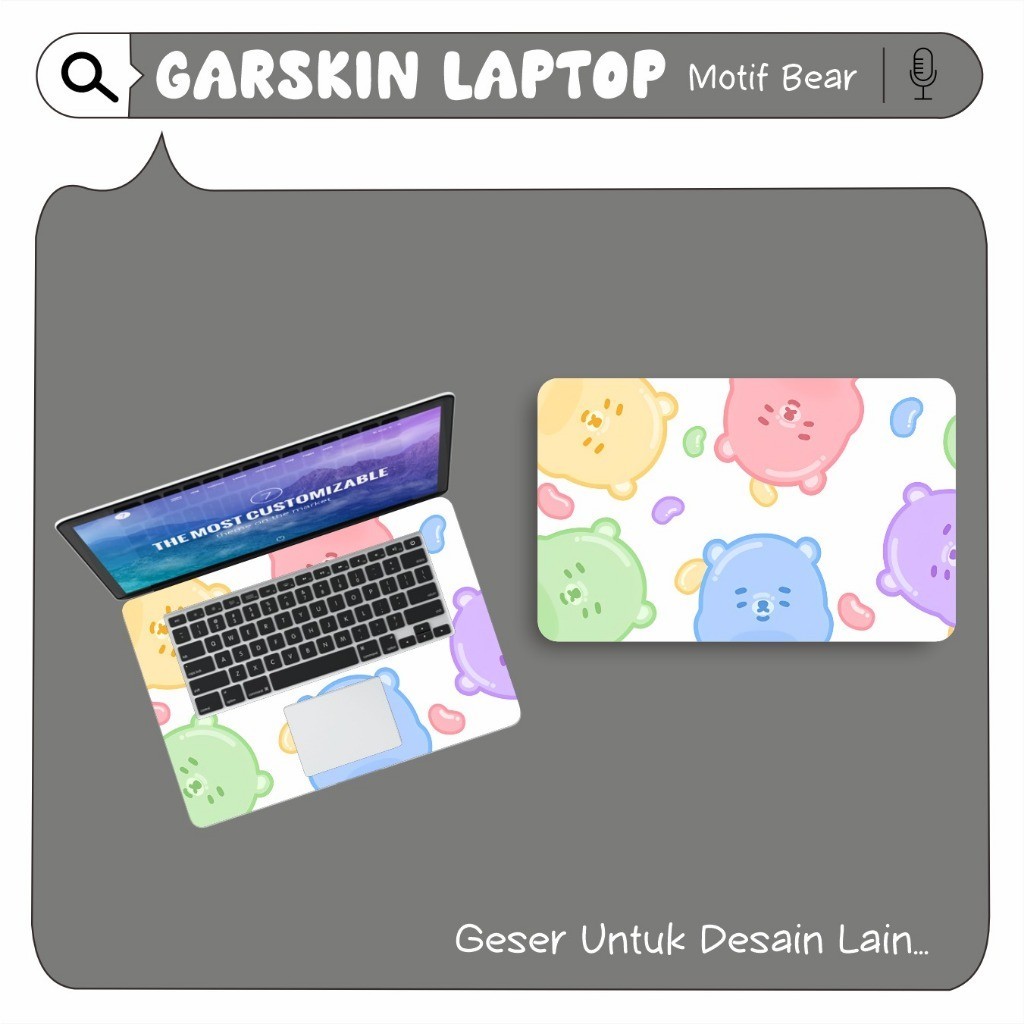 Sticker Laptop Motif Cute Cover Protector Notebook Skin Garskin  Minimalis dan Lucu Pelindung Laptop