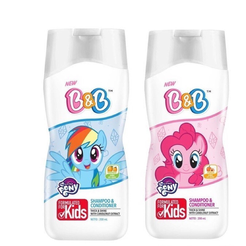 B&B KIDS MY LITTLE PONY SHAMPOO & CONDITIONER 200ml