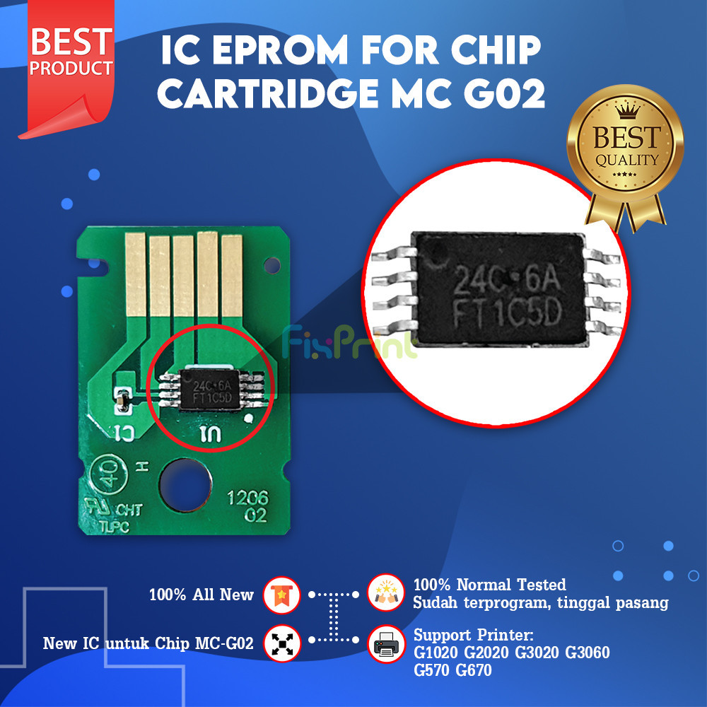 IC Eprom Pada Chip MC-G02 Maintenance Cartridge Canon G1020 G2020 G570