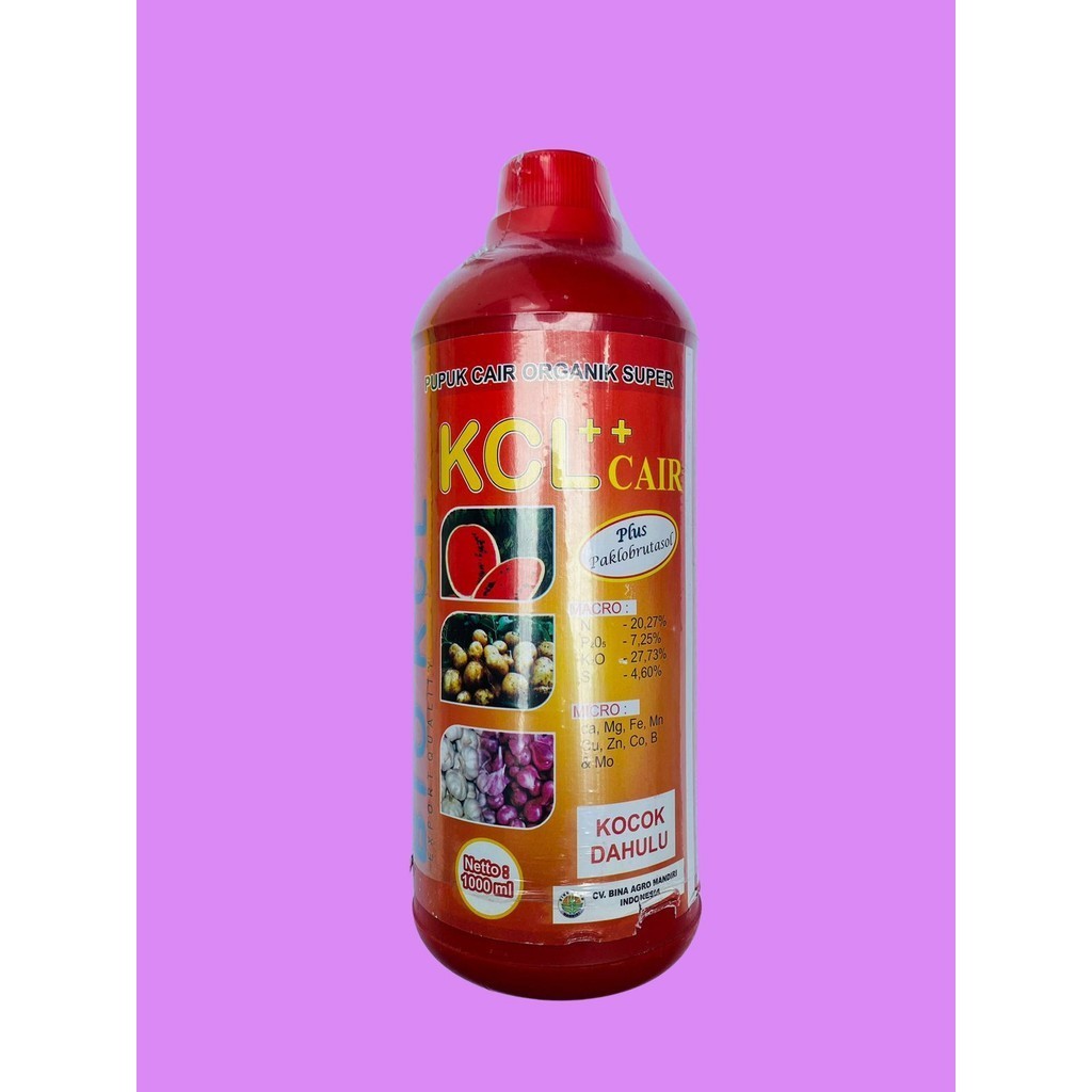 Pupuk Cair Organik super Bio KCL KCL Cair 1 Liter Bina Agro Mandiri