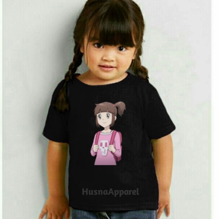 BAJU ANAK KAOS ANAK HARIKOO SHINBI THE HAUNTED HOUSE - Hitam, S