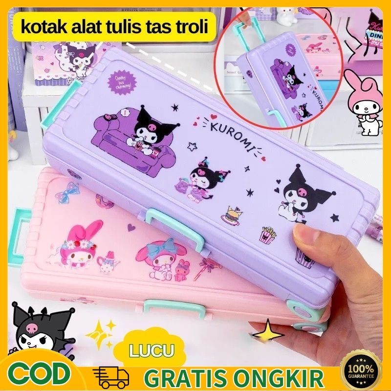 

【COD】Besar Jumbo Pencil Cases Large Capacity Kotak Tempat Pensil Pencil Case School Supplies Tempat Kosmetik Bag