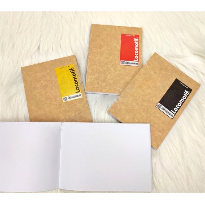 

Writing Pad A6 80 sheets POLOS Cover Coklat Buku Tulis Memo Locomotif