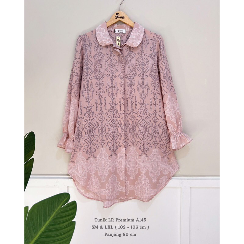 TUNIK AYUNA LR PREMIUM , TUNIK MEWAH ELEGAN BY DIANA/ BATIK NASIONAL / BATIK SERAGAM / BATIK MOTIF /