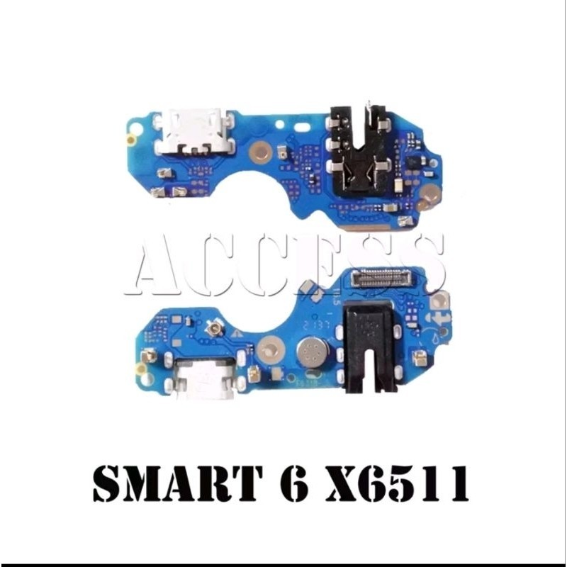 papan cas konektor charger + MIC infinix smart 6 / HOT 12 / HOT 12i x511b x511c X5112 X6817 x655b / Techno  Original